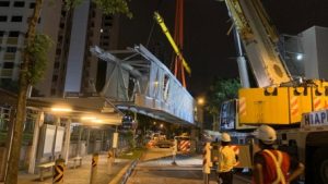 Pedestrian over bridge at Sanja